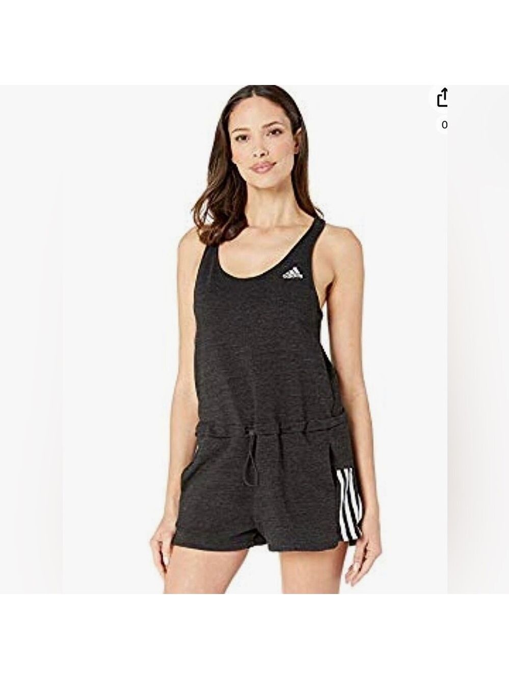 Adidas Women's Sport 2 Street Romper black white Sz S